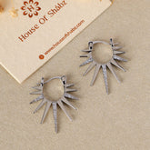 Silver Sun Earrings